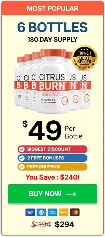 Buy citrusburn 6 bottle